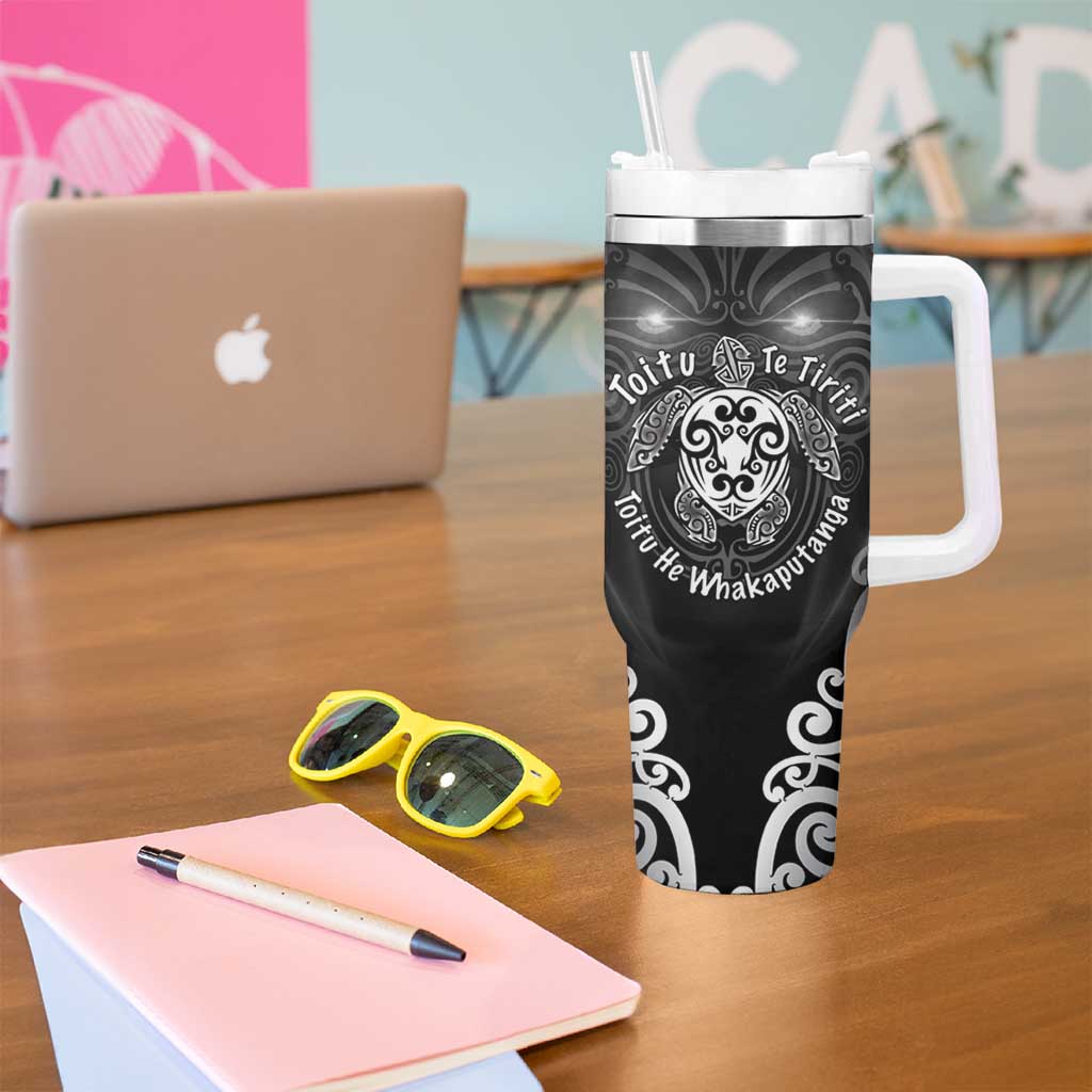 Aotearoa Toitu Te Tiriti Tumbler With Handle Ka Mua Ka Muri