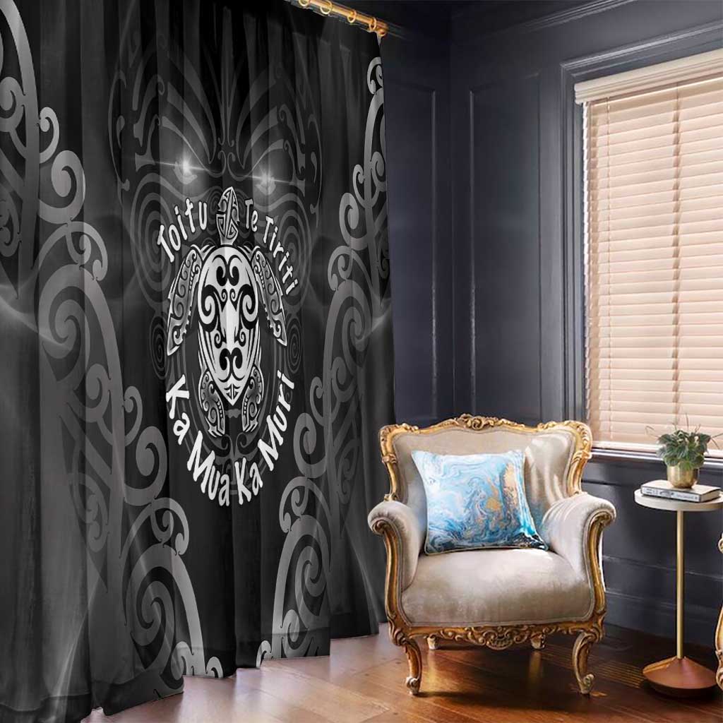 Aotearoa Toitu Te Tiriti Window Curtain Ka Mua Ka Muri