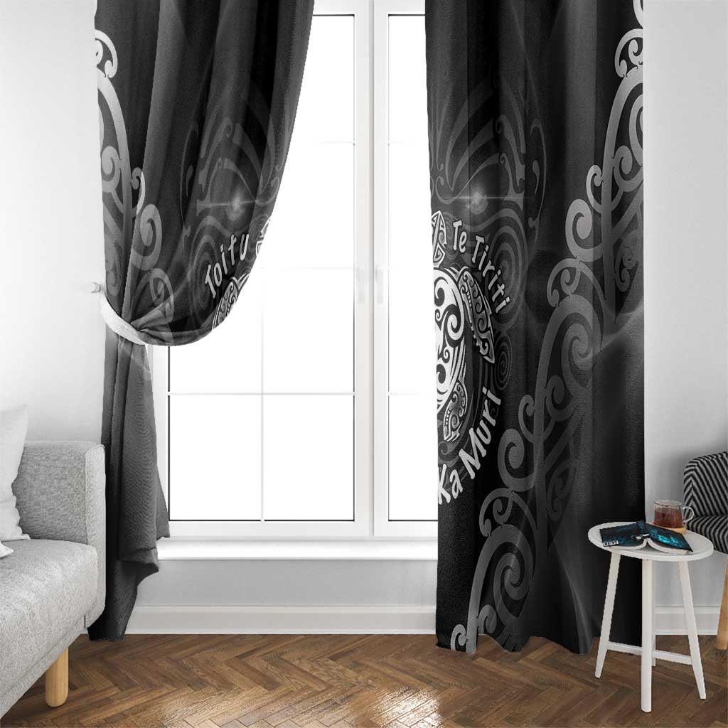 Aotearoa Toitu Te Tiriti Window Curtain Ka Mua Ka Muri