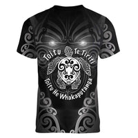 Aotearoa Toitu Te Tiriti Women V-Neck T-Shirt Ka Mua Ka Muri