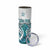 New Zealand Aotearoa Kia Ora Skinny Tumbler Paua Shell Maori Silver Fern
