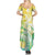 Personalised Cook Islands Kia Orana Summer Maxi Dress Polynesian Turtle With Circle Stars LT05 - Polynesian Pride