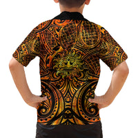 New Zealand Tamanuitera The Sun Family Matching Puletasi and Hawaiian Shirt Maori Pattern LT05 - Polynesian Pride