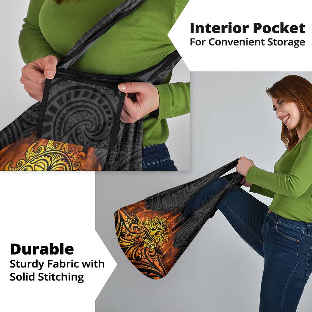 New Zealand Tamanuitera The Sun Grocery Bag Maori Pattern