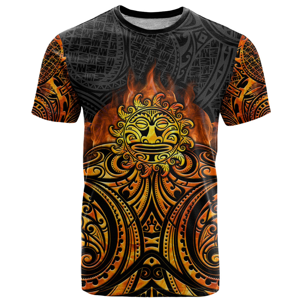 New Zealand Tamanuitera The Sun T Shirt Maori Pattern