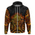 New Zealand Tamanuitera The Sun Zip Hoodie Maori Pattern