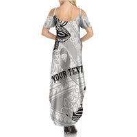 Personalised Polynesia Brain Cancer Summer Maxi Dress No One Fights Alone
