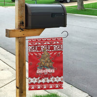 New Zealand Christmas In July Garden Flag Maori Kiwi Xmas Tree - Red