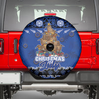 New Zealand July Christmas Spare Tire Cover Maori Kiwi Xmas Tree - Blue