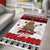 New Zealand July Christmas Area Rug Maori Kiwi Xmas Tree - White