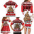 Personalised New Zealand July Christmas Family Matching Long Sleeve Bodycon Dress and Hawaiian Shirt Maori Kiwi Xmas Tree - White