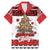 Personalised New Zealand July Christmas Family Matching Mermaid Dress and Hawaiian Shirt Maori Kiwi Xmas Tree - White