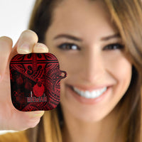 Hawaii King Kamehameha AirPods Case With Hawaiian Ipu Motifs Red Version