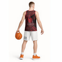 Hawaii King Kamehameha Basketball Jersey With Hawaiian Ipu Motifs Red Version