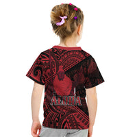 Hawaii King Kamehameha Kid T Shirt With Hawaiian Ipu Motifs Red Version