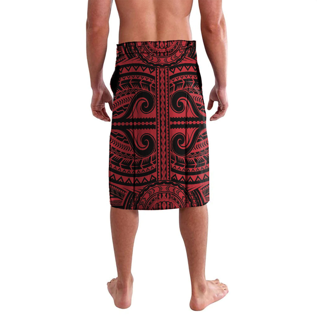 Hawaii King Kamehameha Lavalava With Hawaiian Ipu Motifs Red Version