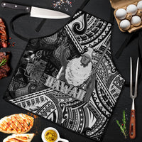 Hawaii King Kamehameha Apron With Hawaiian Ipu Motifs Black Version