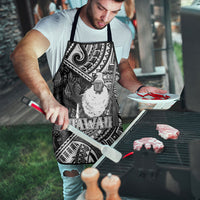 Hawaii King Kamehameha Apron With Hawaiian Ipu Motifs Black Version