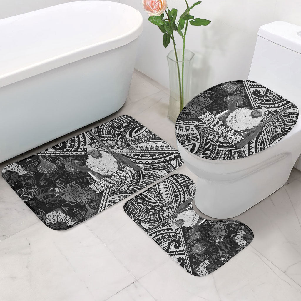 Hawaii King Kamehameha Bathroom Set With Hawaiian Ipu Motifs Black Version