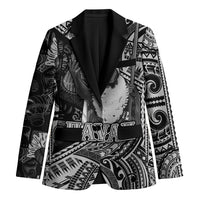 Hawaii King Kamehameha Blazer With Hawaiian Ipu Motifs Black Version