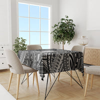 Hawaii King Kamehameha Tablecloth With Hawaiian Ipu Motifs Black Version