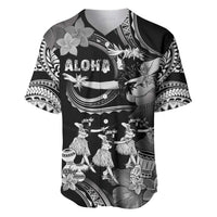 Hawaii Beautiful Hula Dancers Baseball Jersey With Ipu Keke And Pahu Drum