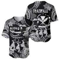 Hawaii Beautiful Hula Dancers Baseball Jersey With Ipu Keke And Pahu Drum