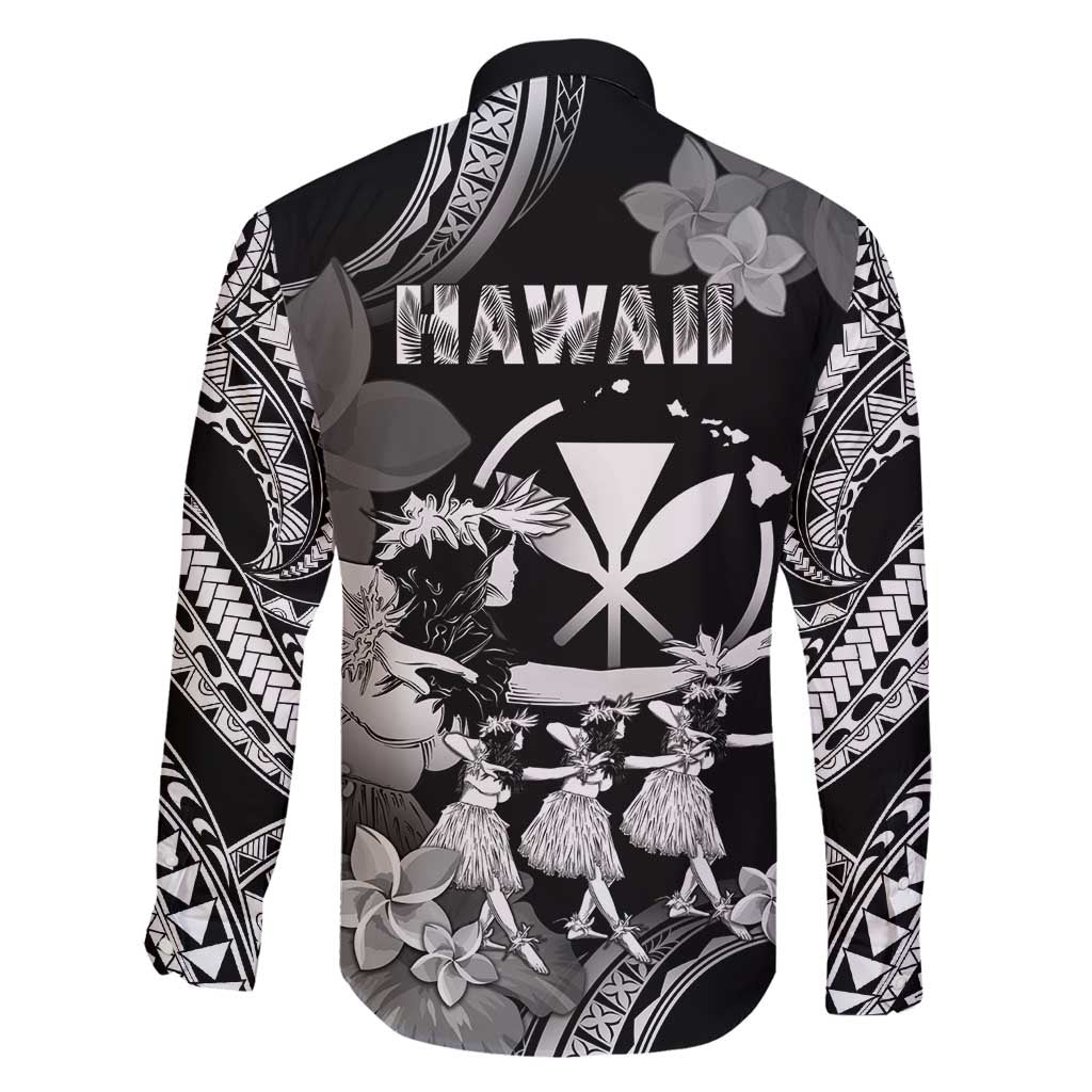 Hawaii Beautiful Hula Dancers Family Matching Long Sleeve Bodycon Dress and Hawaiian Shirt With Ipu Keke And Pahu Drum LT05 - Polynesian Pride