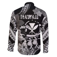 Hawaii Beautiful Hula Dancers Family Matching Long Sleeve Bodycon Dress and Hawaiian Shirt With Ipu Keke And Pahu Drum LT05 - Polynesian Pride