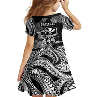 Hawaii Beautiful Hula Dancers Family Matching Short Sleeve Bodycon Dress and Hawaiian Shirt With Ipu Keke And Pahu Drum LT05 - Polynesian Pride