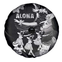 Hawaii Beautiful Hula Dancers Spare Tire Cover With Ipu Keke And Pahu Drum