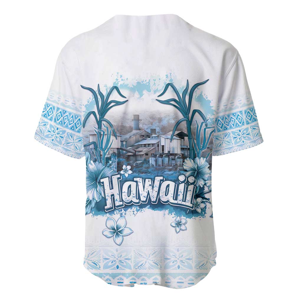 Hawaii Sugar Plantation Baseball Jersey With Hawaiian Tapa Pattern
