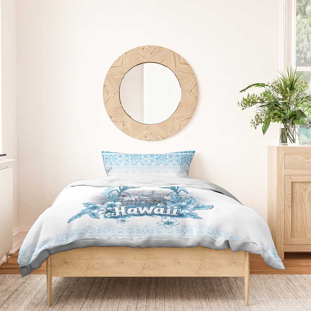 Hawaii Sugar Plantation Bedding Set With Hawaiian Tapa Pattern