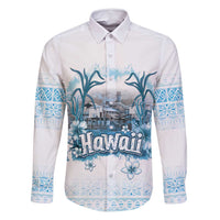Hawaii Sugar Plantation Family Matching Summer Maxi Dress and Hawaiian Shirt With Hawaiian Tapa Pattern