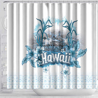 Hawaii Sugar Plantation Shower Curtain With Hawaiian Tapa Pattern