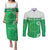 Cook Islands Maori Language Week Couples Matching Puletasi and Long Sleeve Button Shirt Pacific Tapa Pattern