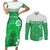 Cook Islands Maori Language Week Couples Matching Short Sleeve Bodycon Dress and Long Sleeve Button Shirt Pacific Tapa Pattern