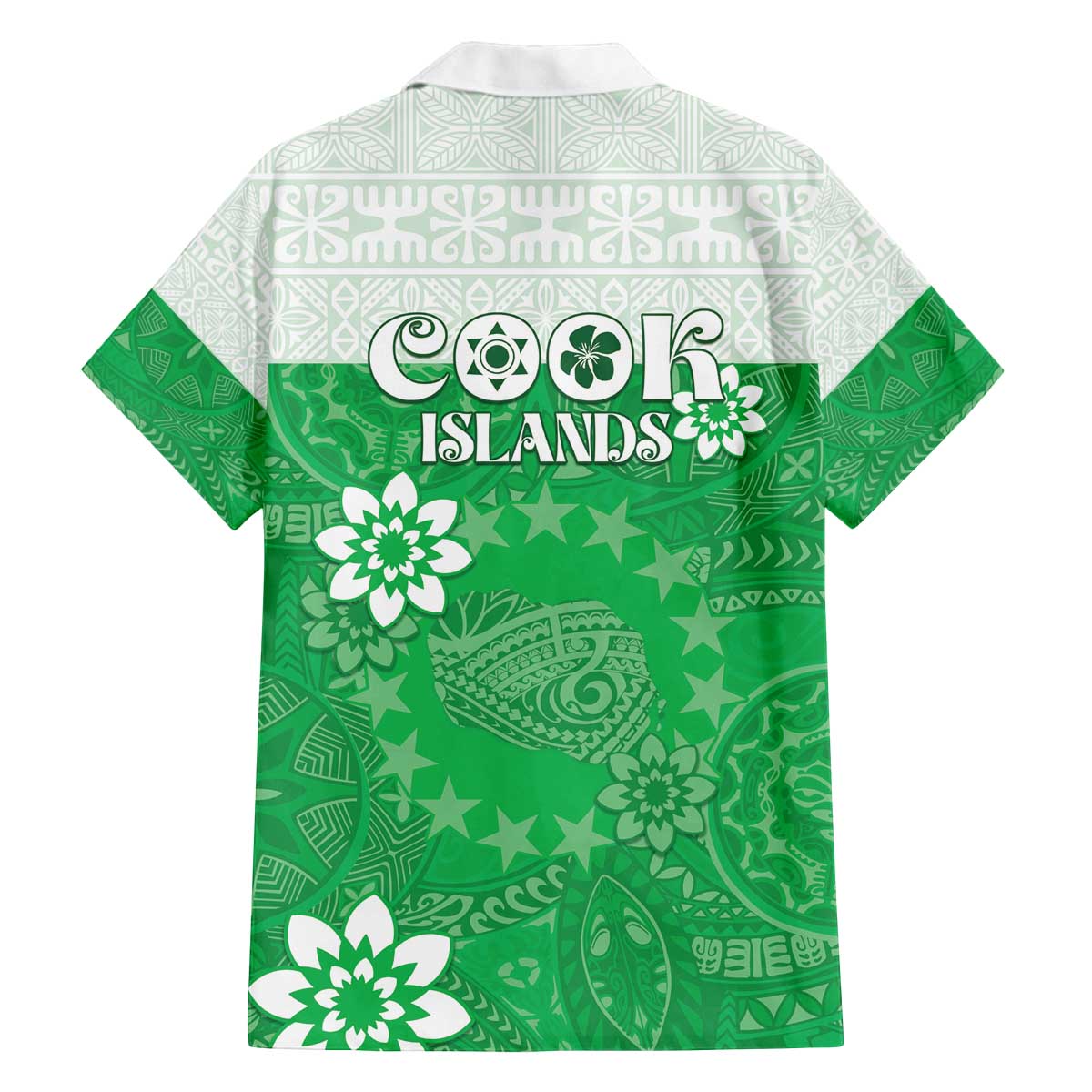 Cook Islands Maori Language Week Family Matching Off Shoulder Short Dress and Hawaiian Shirt Pacific Tapa Pattern