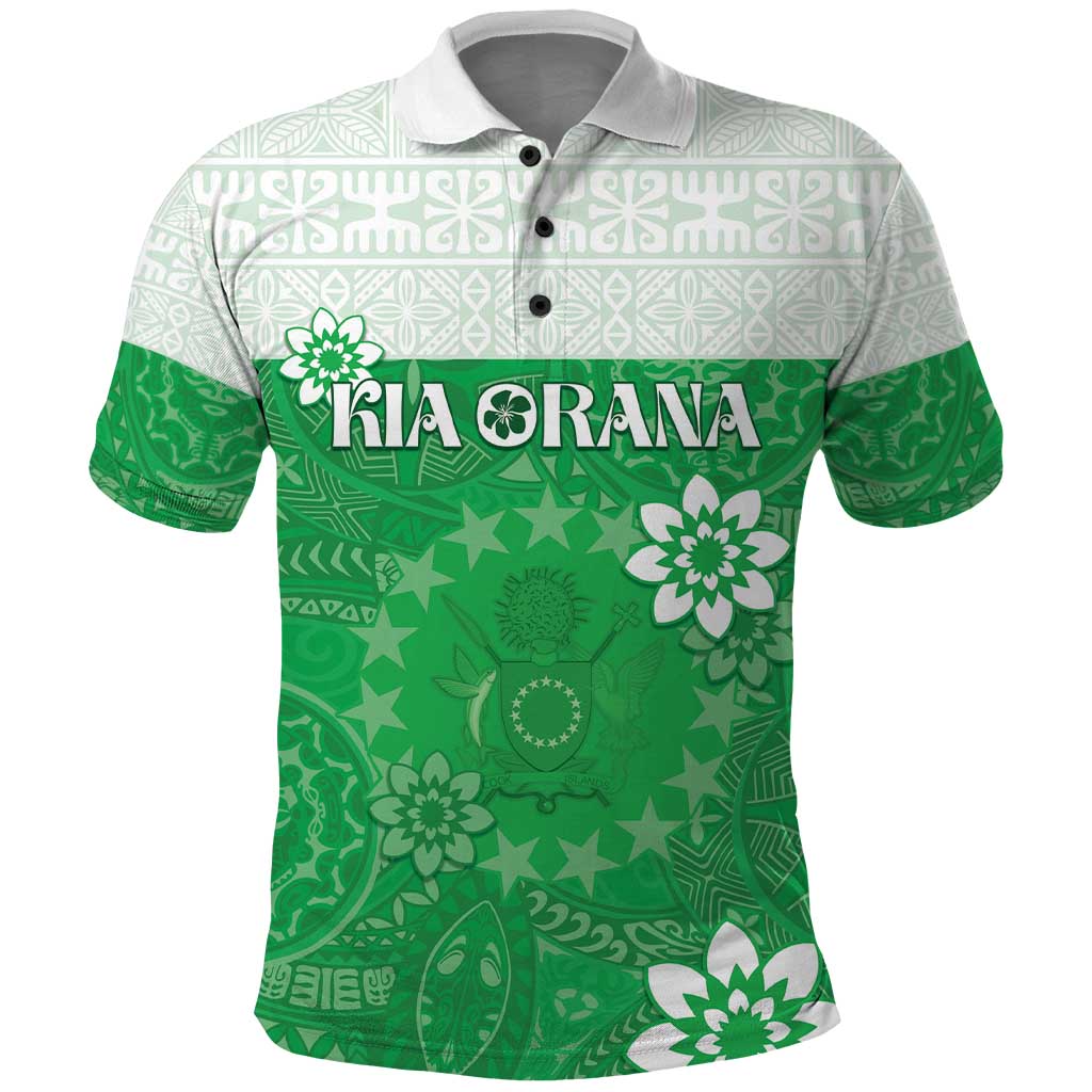 Cook Islands Maori Language Week Polo Shirt Pacific Tapa Pattern