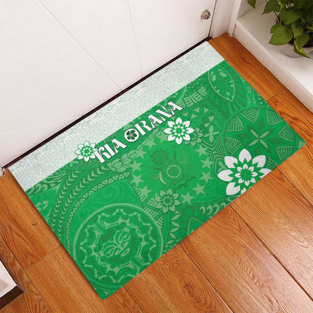 Cook Islands Maori Language Week Rubber Doormat Pacific Tapa Pattern