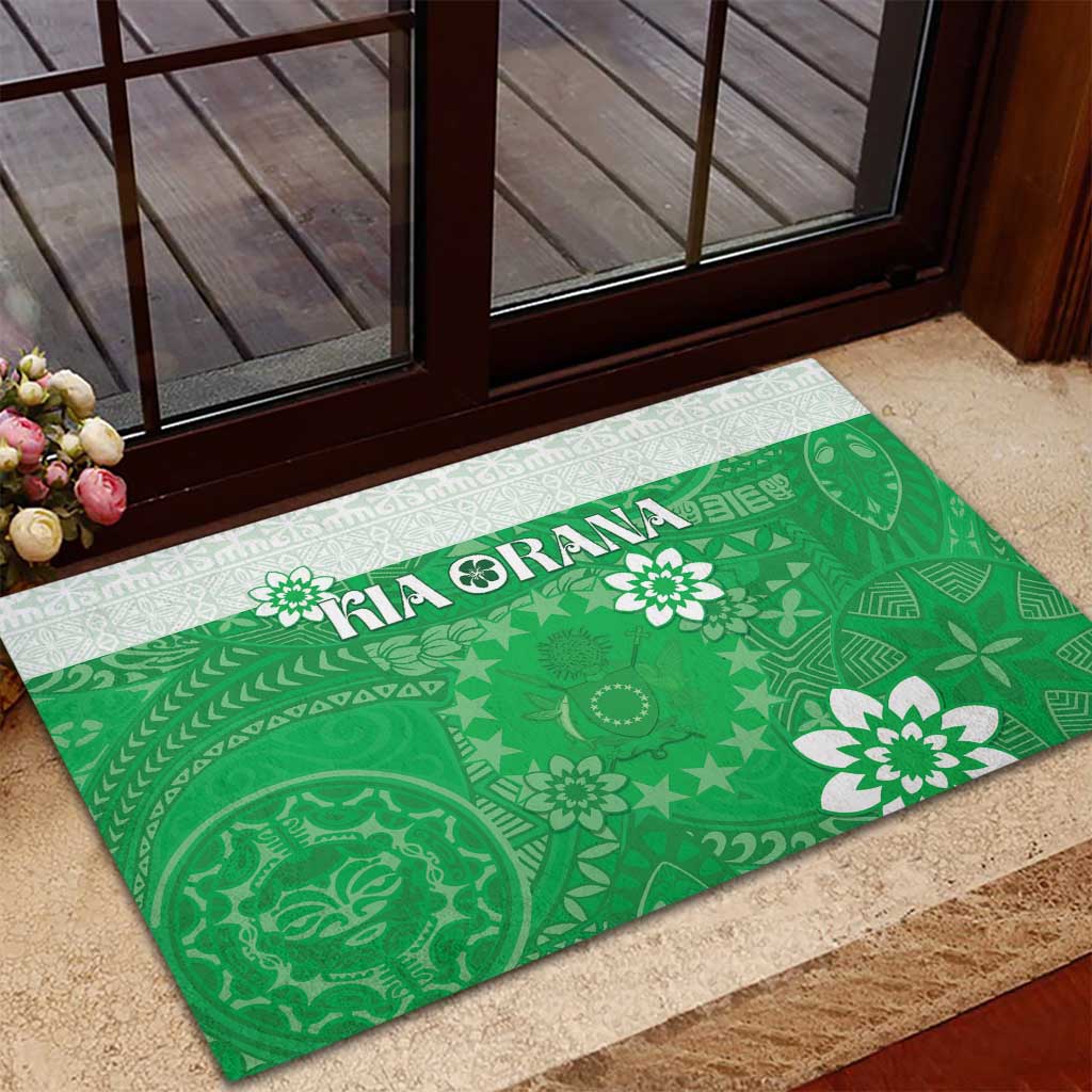 Cook Islands Maori Language Week Rubber Doormat Pacific Tapa Pattern