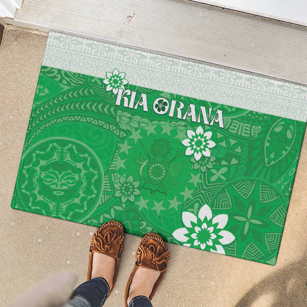 Cook Islands Maori Language Week Rubber Doormat Pacific Tapa Pattern