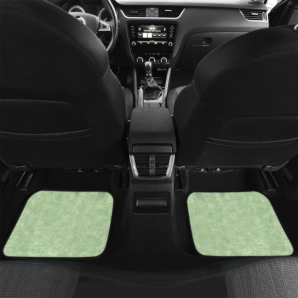 Hawaii Shell Tiare Anthurium Heliconia Lei Car Mats With Tapa Pattern Baby Green