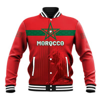 Custom Morocco Football 2026 Baseball Jacket Atlas Lions Breathtaking Victory Red Version