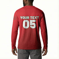 Custom Morocco Football 2026 Button Sweatshirt Atlas Lions Breathtaking Victory Red Version