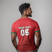 Custom Morocco Football 2026 T shirt Atlas Lions Breathtaking Victory Red Version