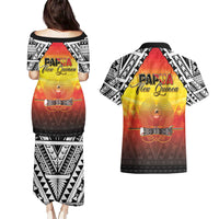 Papua New Guinea 49th Independence Day Couples Matching Puletasi and Hawaiian Shirt One People One Nation One PNG