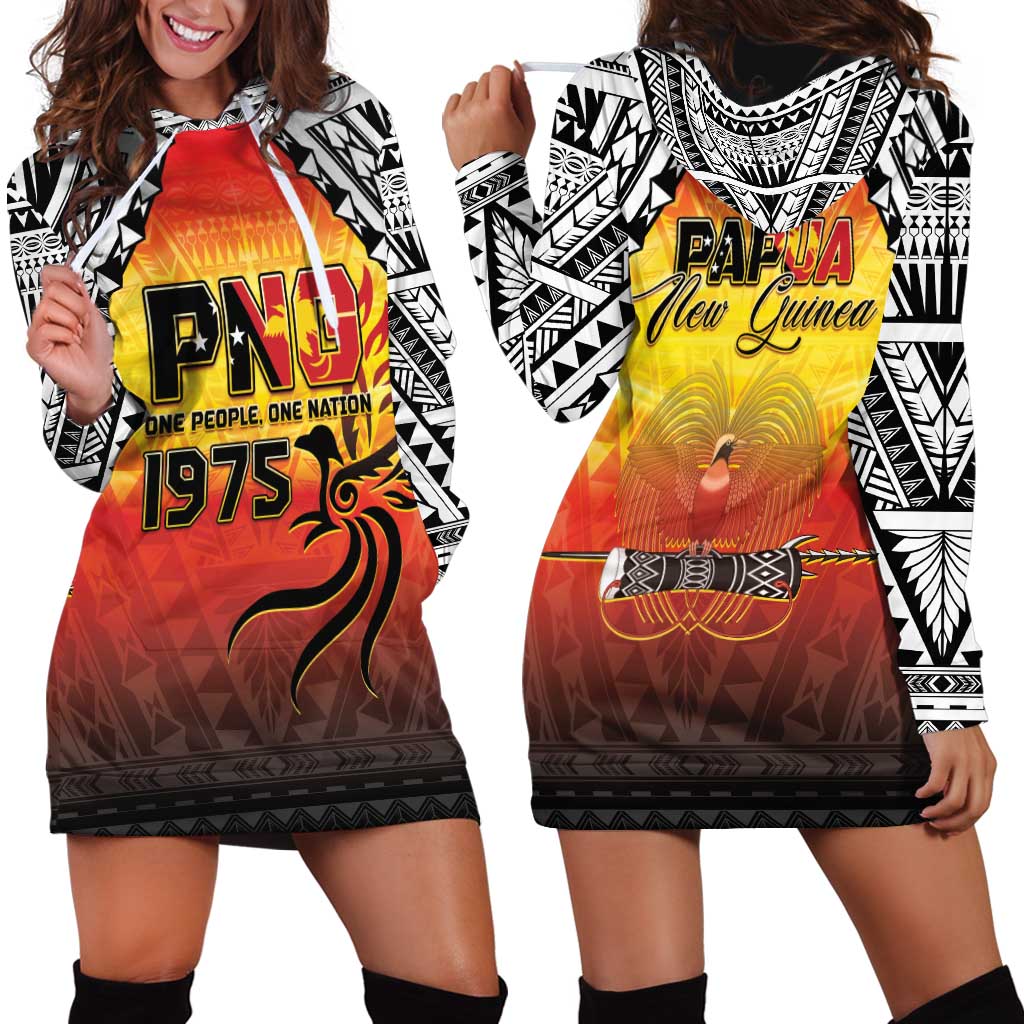 Papua New Guinea 49th Independence Day Hoodie Dress One People One Nation One PNG