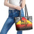 Papua New Guinea 49th Independence Day Leather Tote Bag One People One Nation One PNG