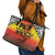 Papua New Guinea 49th Independence Day Leather Tote Bag One People One Nation One PNG